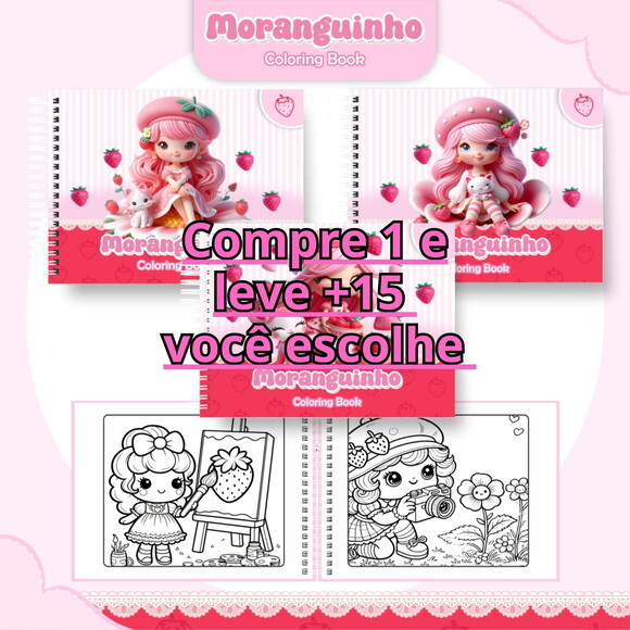 Arquivo Digital Livro de Colorir Moranguinho #6467