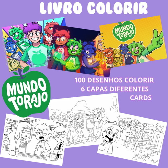 Arquivo Digital Livro de Colorir Mundo Torajo #6895