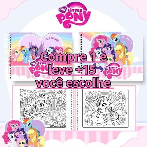 Arquivo Digital Livro de Colorir My Litter Poney #6652