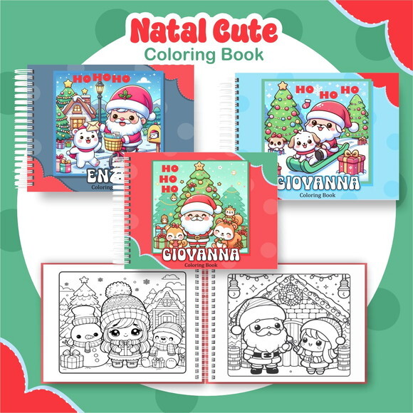 Arquivo Digital Livro de Colorir Natal #6340
