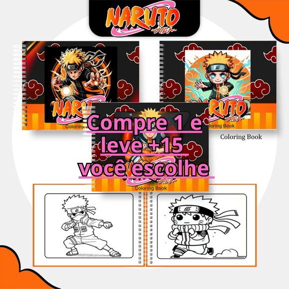 Arquivo Digital Livro de Colorir Naruto #6304