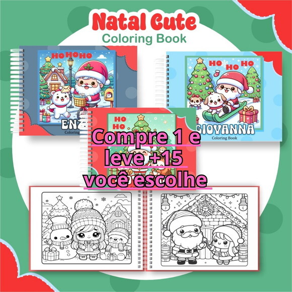 Arquivo Digital Livro de Colorir Natal #6340