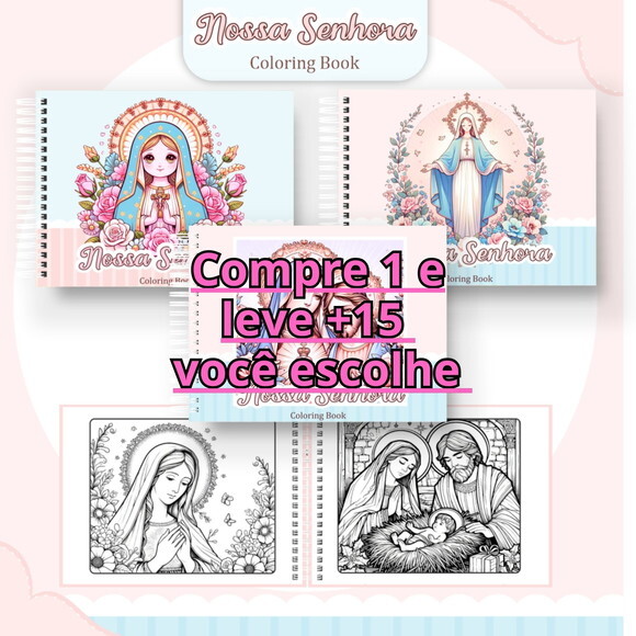 Arquivo Digital Livro de Colorir Nossa Senhora #6300