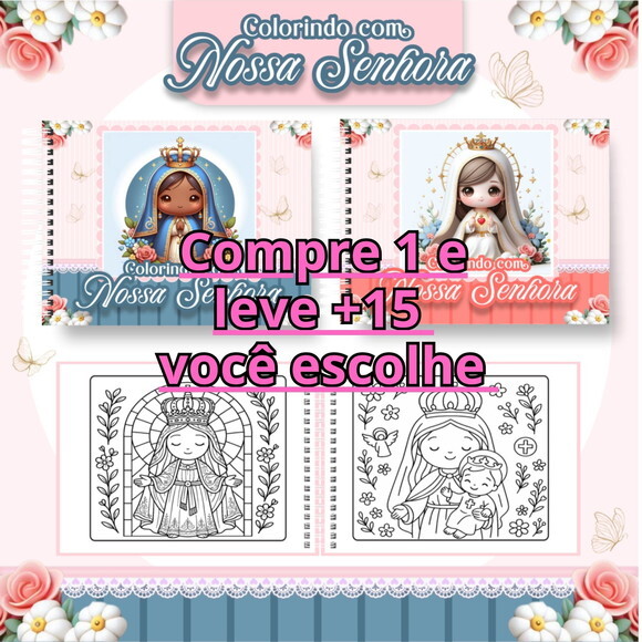 Arquivo Digital Livro de Colorir Nossa Senhora #6823