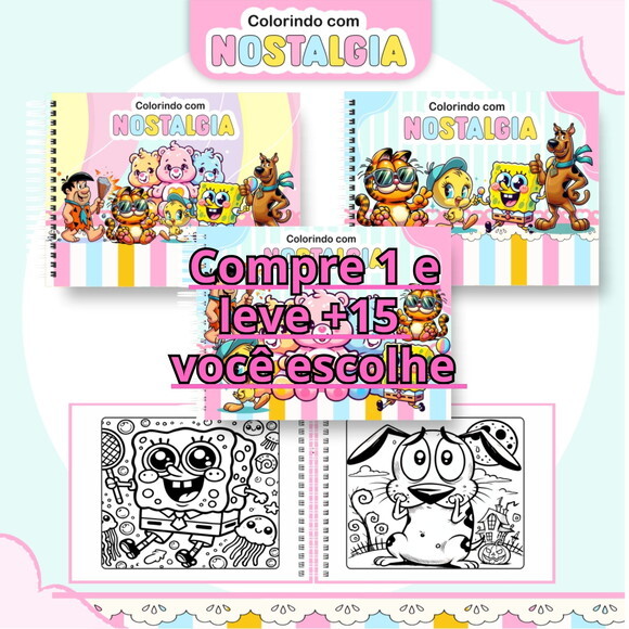 Arquivo Digital Livro de Colorir Nostalgia #6299