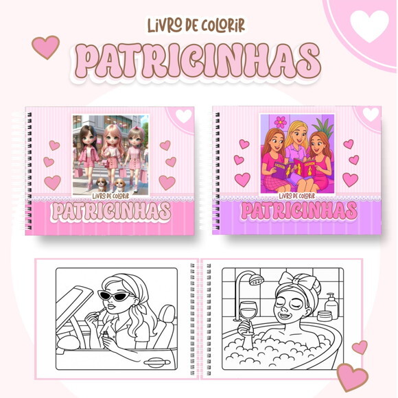 Arquivo Digital Livro de Colorir Patricinhas #7004