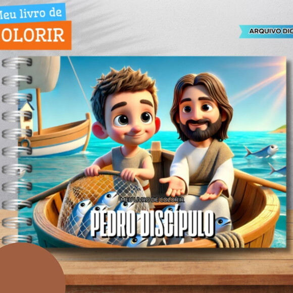 Arquivo Digital Livro de Colorir Pedro Discípulo #6571