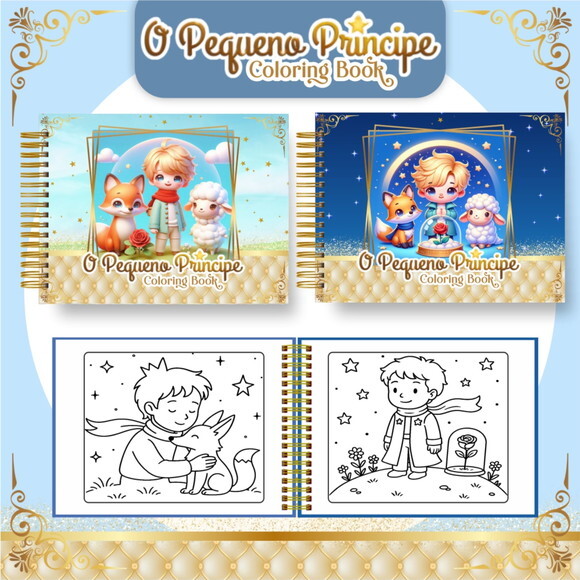 Arquivo Digital Livro de Colorir Pequeno Príncipe #6820