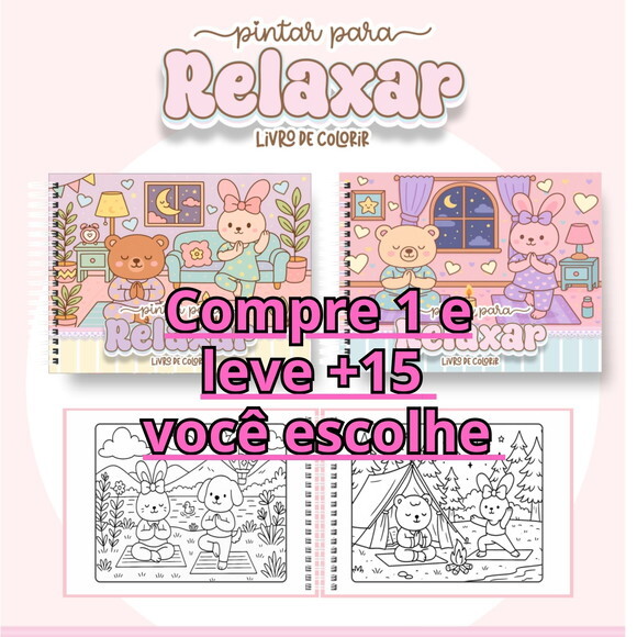 Arquivo Digital Livro de Colorir Pintar para Relaxar #6961