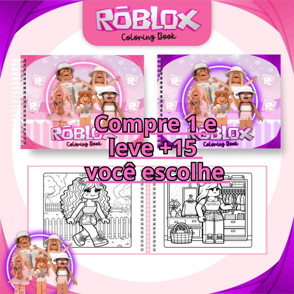 Arquivo Digital Livro de Colorir Roblox Menina #6690