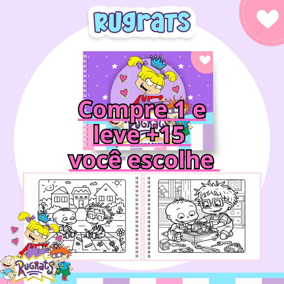 Arquivo Digital Livro de Colorir Rugrats #6637