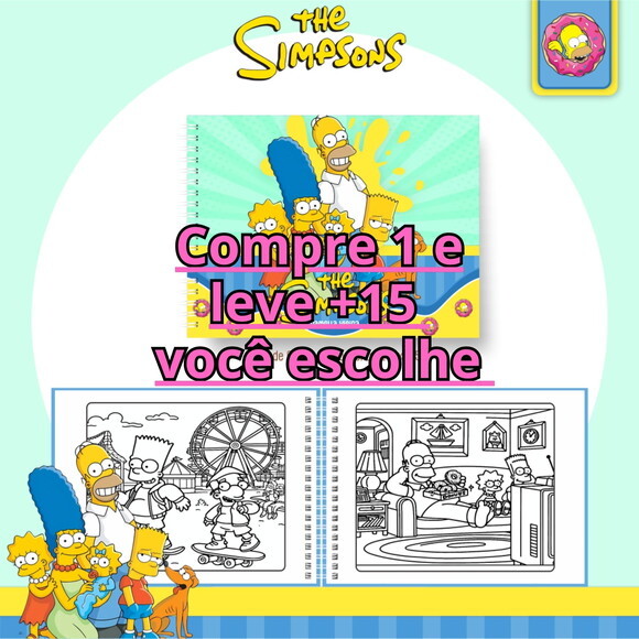 Arquivo Digital Livro de Colorir Simpsons #6636