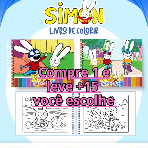 Arquivo Digital Livro de Colorir Simon #6998
