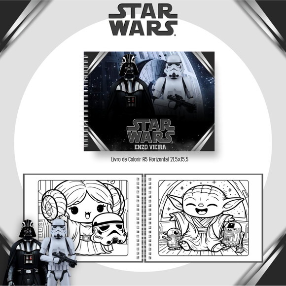 Arquivo Digital Livro de Colorir Star Wars #6641