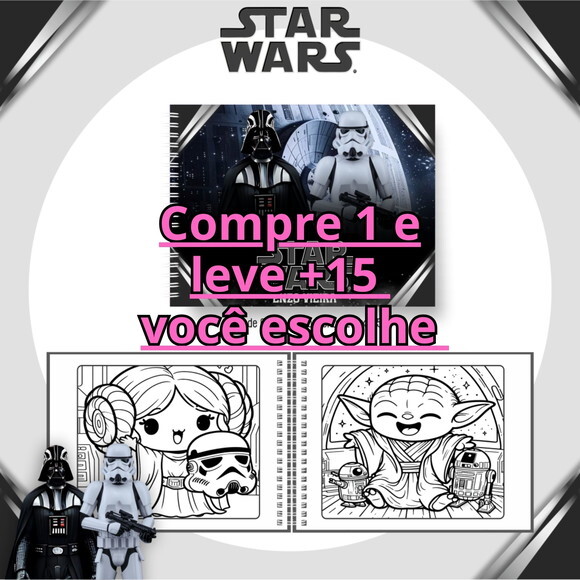 Arquivo Digital Livro de Colorir Star Wars #6641