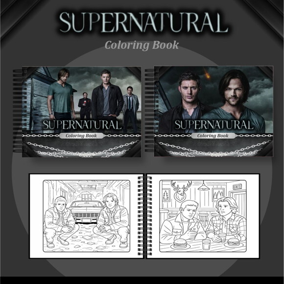 Arquivo Digital Livro de Colorir Supernatural #6979
