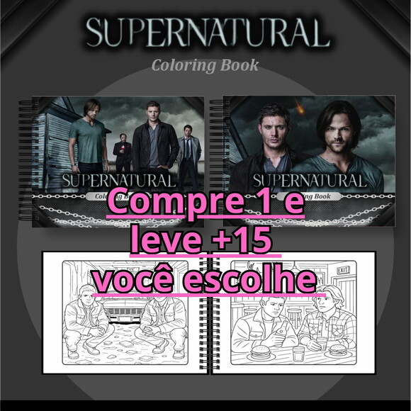 Arquivo Digital Livro de Colorir Supernatural #6979