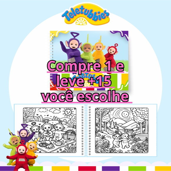 Arquivo Digital Livro de Colorir Teletubbies #6638