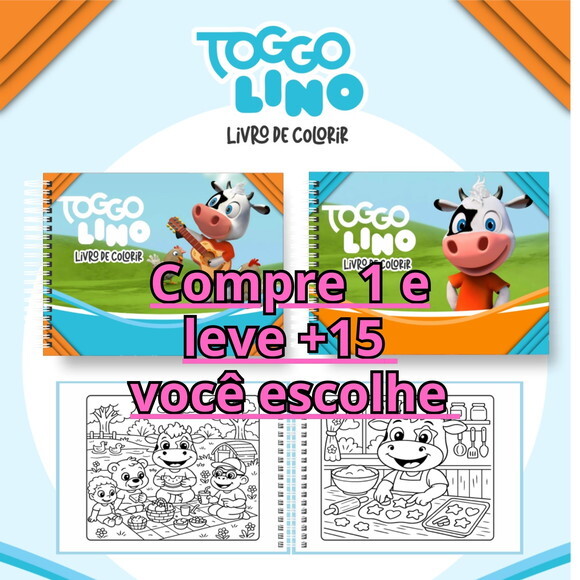 Arquivo Digital Livro de Colorir Toggo Lino #7092