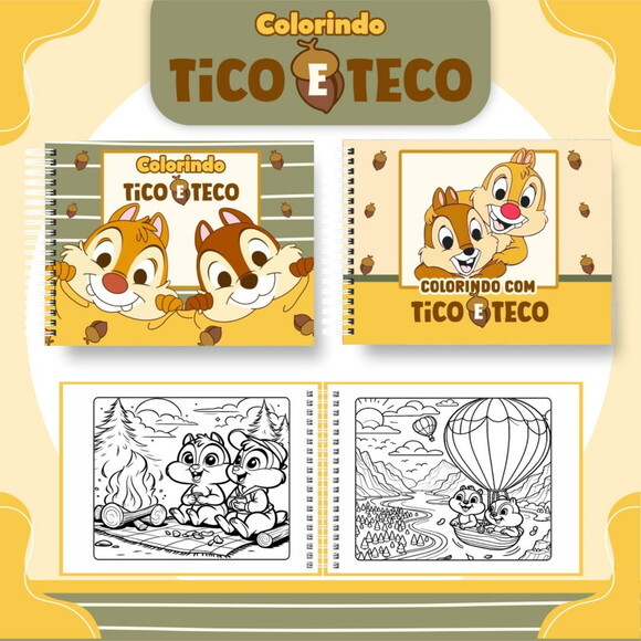 Arquivo Digital Livro de Colorir Tito e Teco #6646