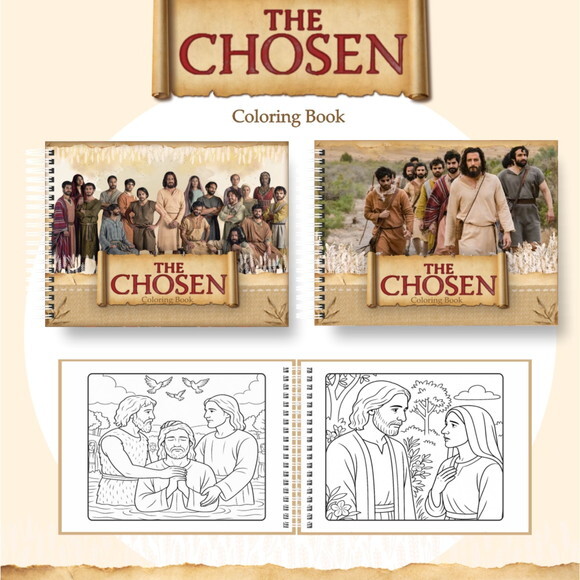 Arquivo Digital Livro de Colorir The Chosen #7007