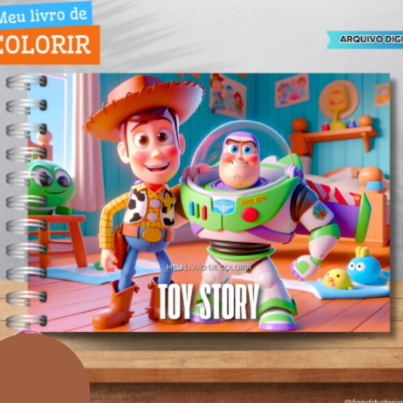 Arquivo Digital Livro de Colorir Toy Story #6570