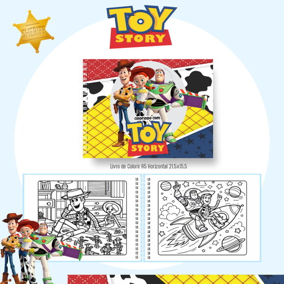Arquivo Digital Livro de Colorir Toy Story #6633