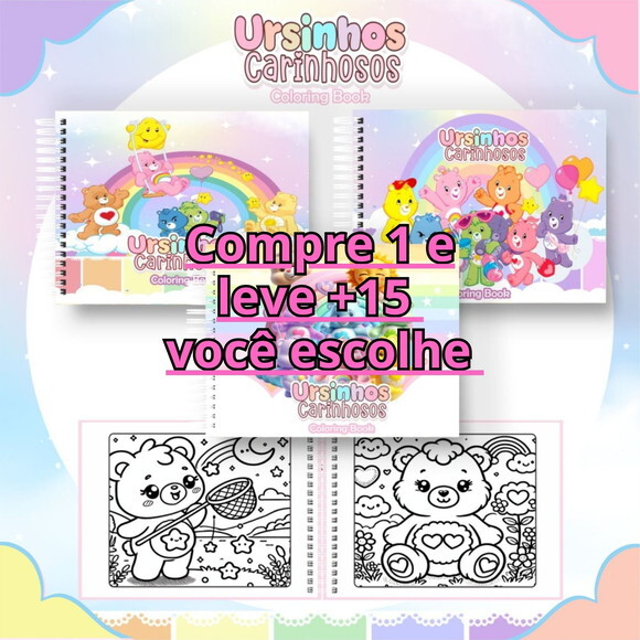 Arquivo Digital Livro de Colorir Ursinhos Carinhosos #6477