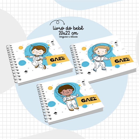 Arquivo Digital Livro do Bebê Astronauta Menino #2912