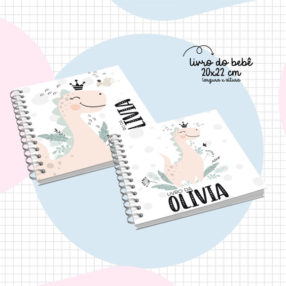 Arquivo Digital Livro do Bebê Dino Girls #2900