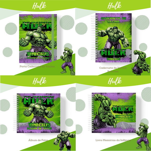 Arquivo Digital Livro do Bebê e Caderneta Hulk #1748