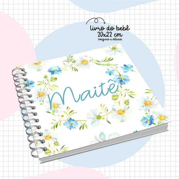 Arquivo Digital Livro do Bebê Floral #2897