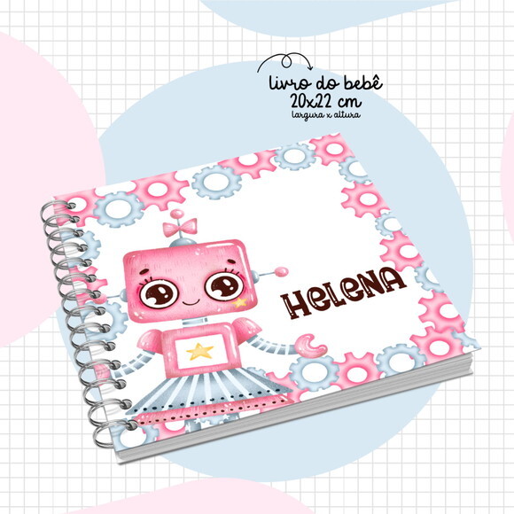 Arquivo Digital Livro do Bebê Robô Menina #2873