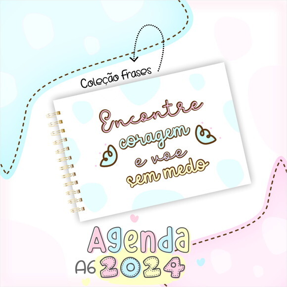 Arquivo Digital Mini Agenda A6 - 2024 #2279