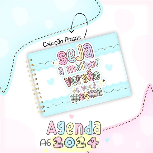 Arquivo Digital Mini Agenda A6 - 2024 #2278