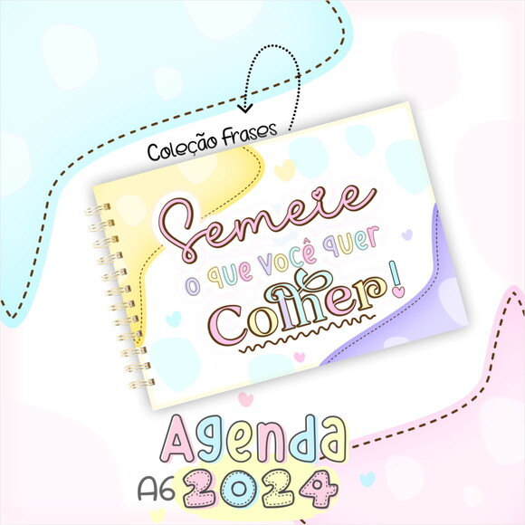 Arquivo Digital Mini Agenda A6 - 2024 #2283