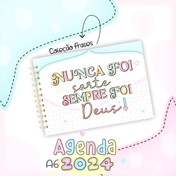 Arquivo Digital Mini Agenda A6 - 2024 #2282