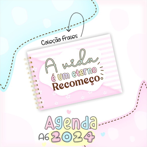 Arquivo Digital Mini Agenda A6 - 2024 #2284