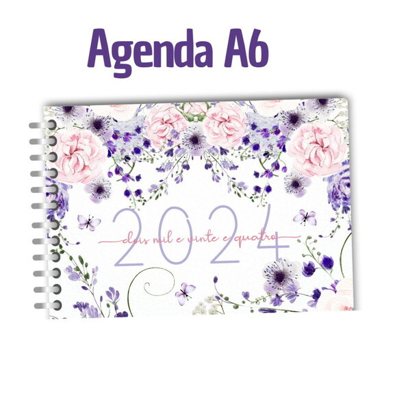 Arquivo Digital Mini Agenda A6 - 2024 #2288
