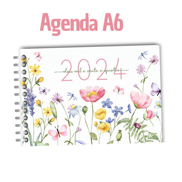 Arquivo Digital Mini Agenda A6 - 2024 #2289