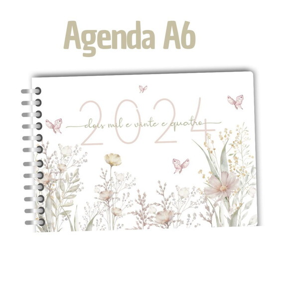 Arquivo Digital Mini Agenda A6 - 2024 #2290
