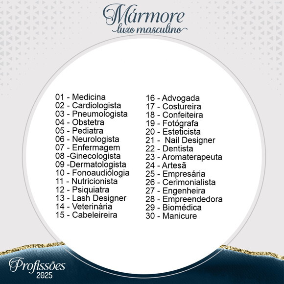 Arquivo Digital Pack Agendas Profissões 2025 Masculino #6127