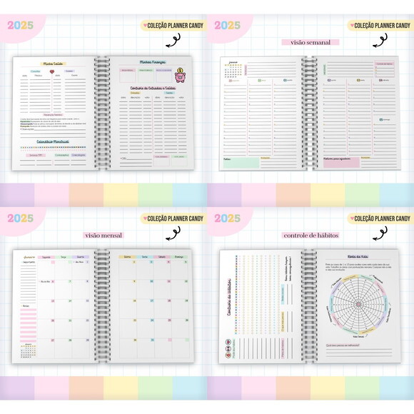 Arquivo Digital Planner Candy 2025 #6042