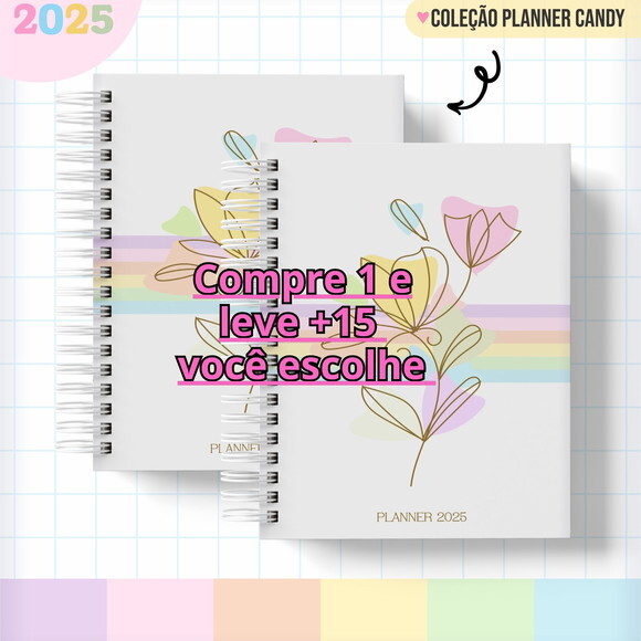 Arquivo Digital Planner Candy 2025 #6042