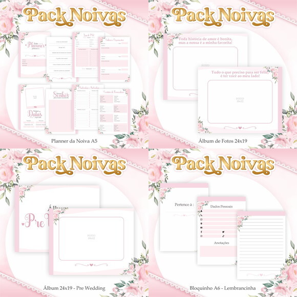 Arquivo Digital Planner da Noiva #4617