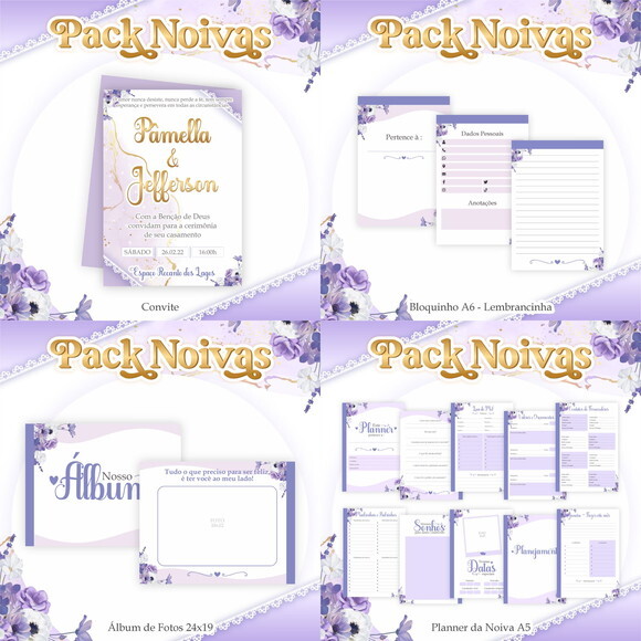 Arquivo Digital Planner da Noiva #4618