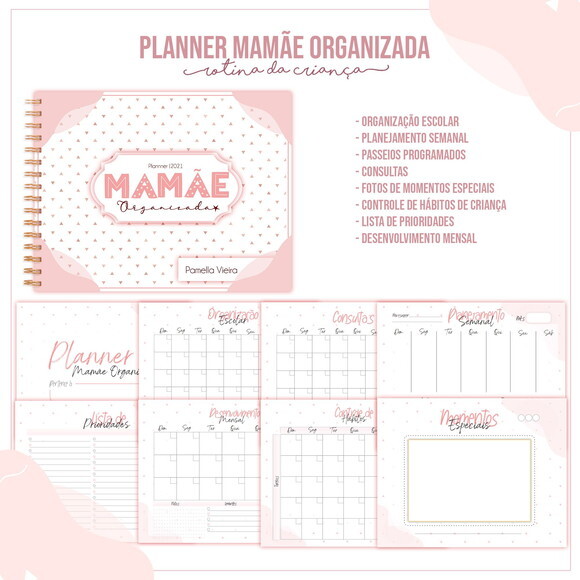Arquivo Digital Planner Dia das Mães #3956