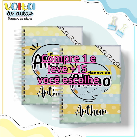 Arquivo Digital Planner do Estudante #6325