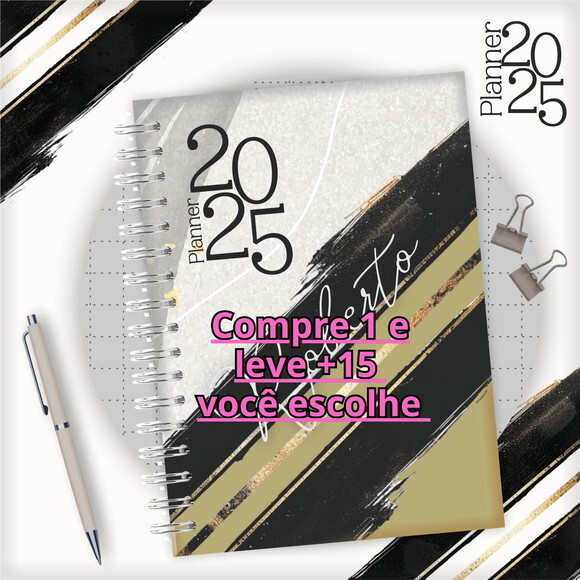 Arquivo Digital Planner Masculino 2025 #6040