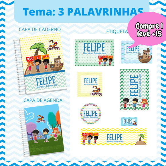 Arquivo Digital Volta às Aulas 3 Palavrinhas #3635